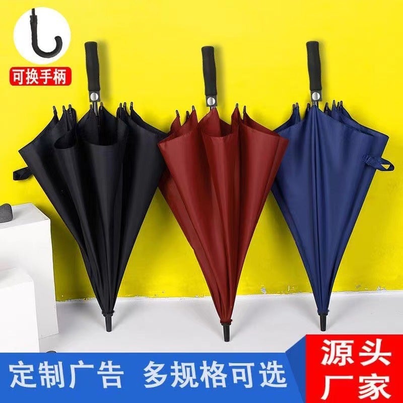 Umbrella Manufacturers Long Handle Straight Golf Umbrella Increase Advertising Gift Umbrella Logo Umbrella Automatic Oversized - Image 2